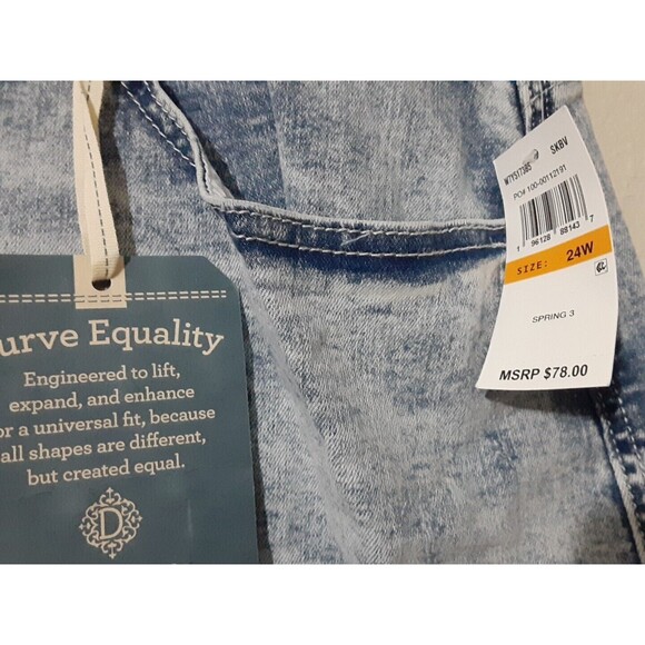 DEMOCRACY | Plus Ab Solution Skirt With Frayed Hem Various Size 24 W - Picture 6 of 11